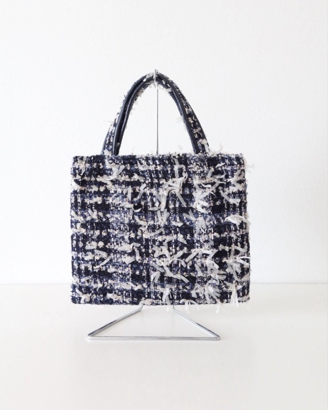 即納品】ツイードトートバッグミニ