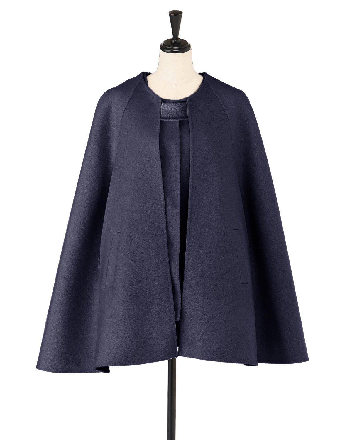 受注商品】ウールダブルフェイスケープ＆FOXポケットジレ