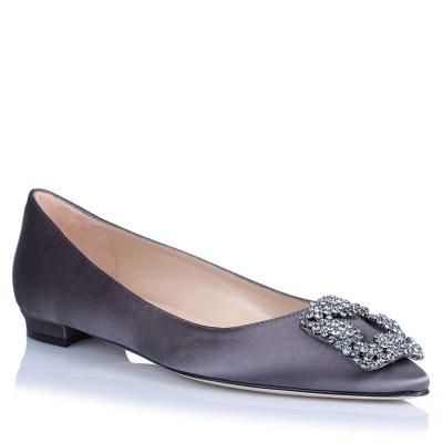 ハンギシ サテン ロンドングレー フラット マノロブラニク