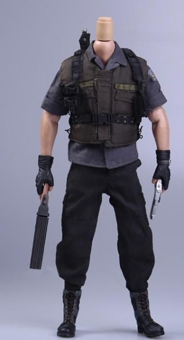 送料無料 1/6 DIY バイオハザード アルバート・ウェスカー 服と武器