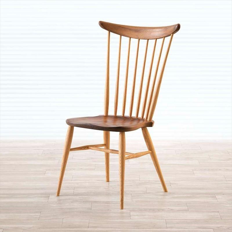高山ウッドワークス W552 comb back side chair／ウォールナット＋