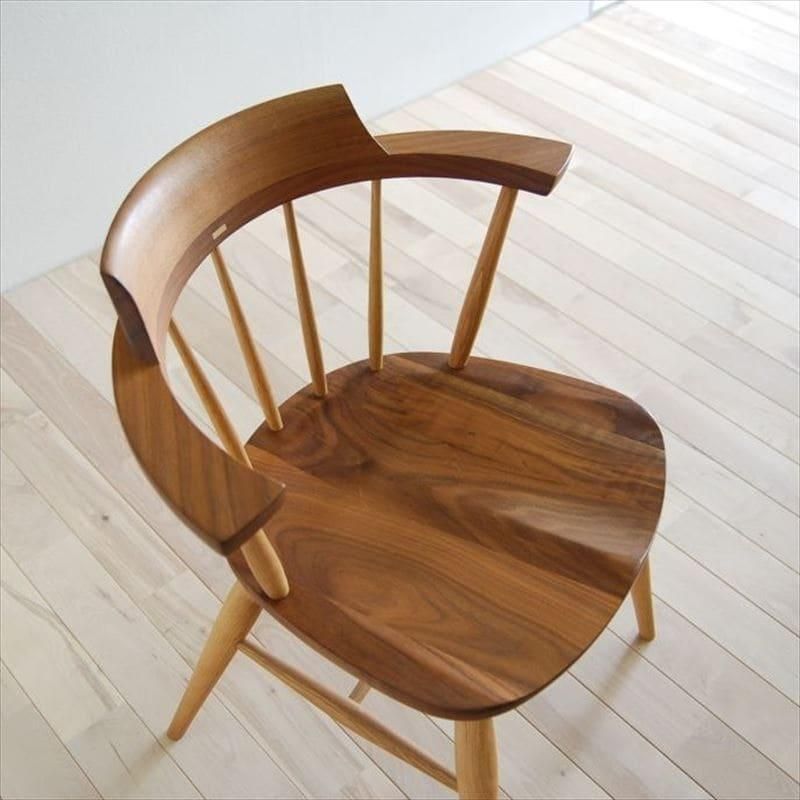 高山ウッドワークス SC3K captain chair／ウォールナット＋オーク