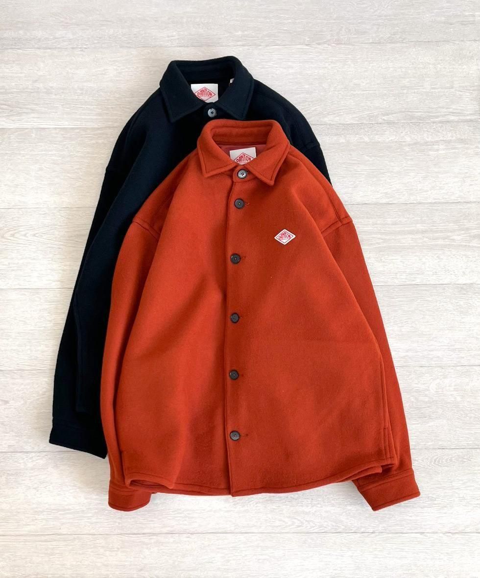 DANTON/ MEN'S WOOL MELTON SHIRT JACKET