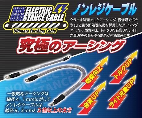 究極のアーシングケーブル「ノンレジケーブル」 - 長野県松本市のカー