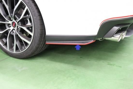 WRX S4 VAG STIリアサイドアンダースポイラーラインシート - 長野県