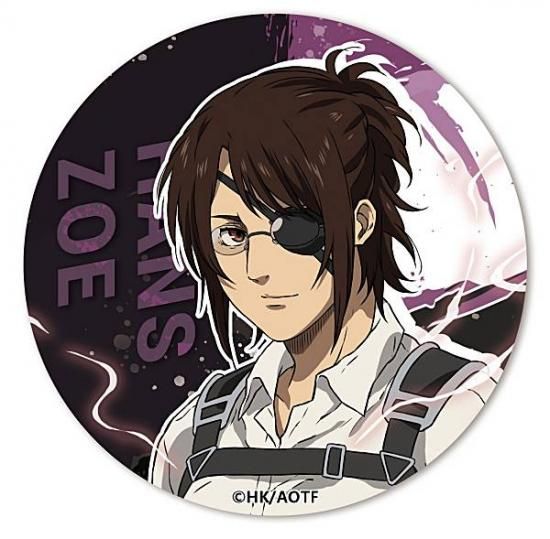 ハンジ・ゾエ】AFORCE×DRAGON HORSE 進撃の巨人 缶バッジ - トレカ