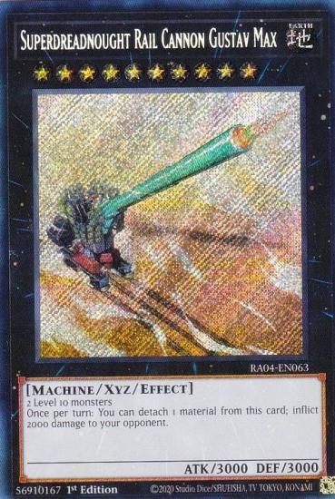 遊戯王 RA04-EN063 超弩級砲塔列車グスタフ・マックス (英語版 1st