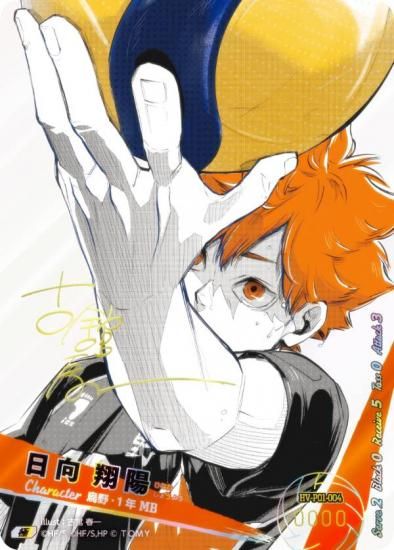 箔押しサイン/パラレル】ハイキュー!! バボカ!! BREAK HV-P01-004 日向