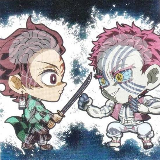 箔押し仕様] 鬼滅14-34 竈門炭治郎＆猗窩座 ( シークレット)】にふぉる