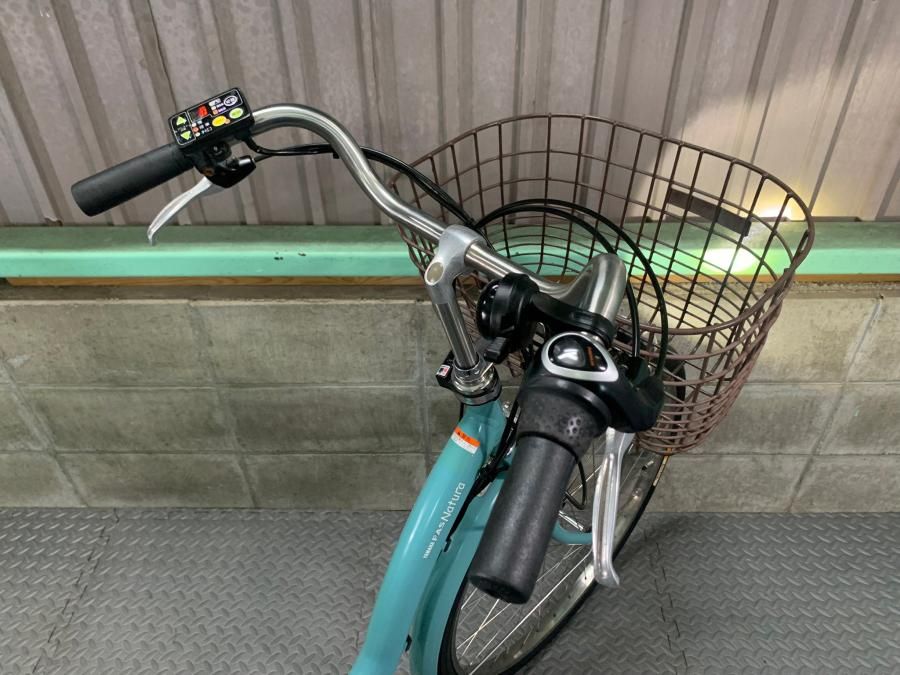 電動自転車 ヤマハ PAS Natura 26インチ ブルー 8.7ah 2014年頃 前後