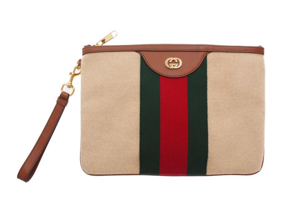 Used 展示品】グッチ GUCCI クラッチバッグ オールドグッチ フラット