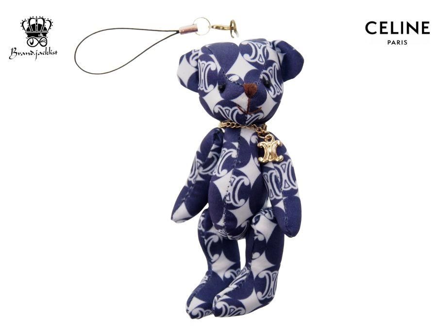 Used 極上品】 セリーヌ CELINE ストラップ キーホルダー 熊