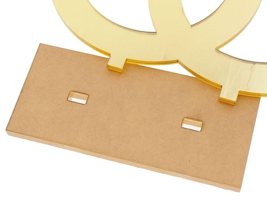 シャネル 店舗ディスプレイ オブジェ 置物 ゴールド ココマーク 台座