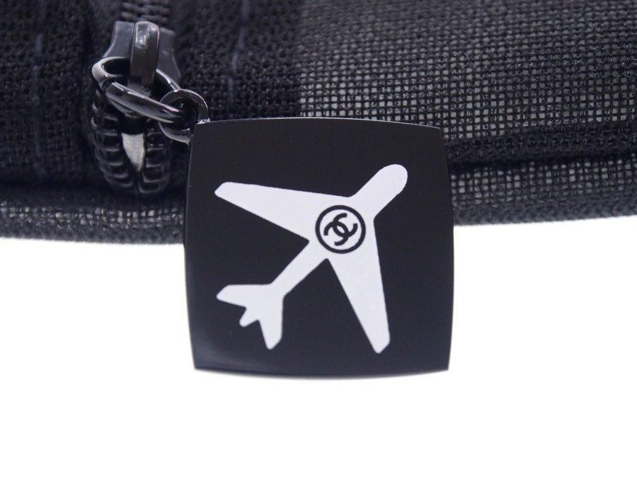 シャネル ノベルティ コスメポーチ フラット メッシュ エアライン