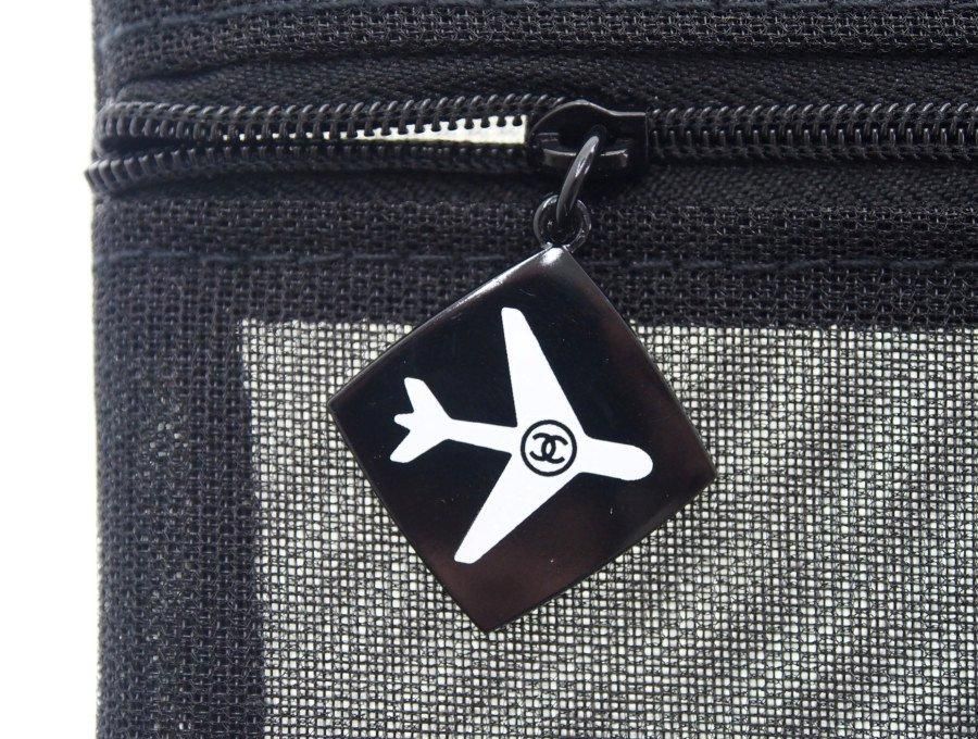 シャネル ノベルティ コスメポーチ フラット メッシュ エアライン