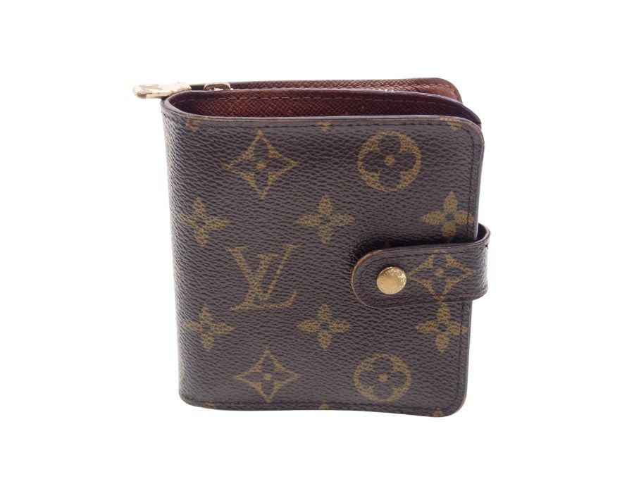 ルイヴィトン 財布 モノグラム コンパクトジップ M61667 二つ折り 小銭