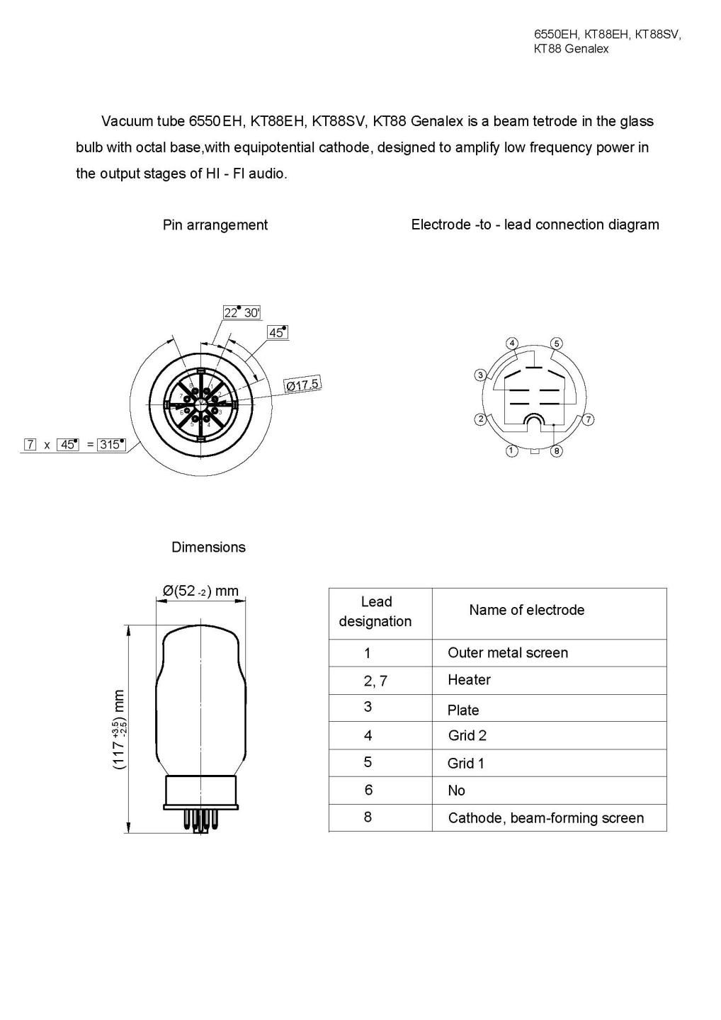 復刻Gold Lion KT88 - テクソル オンラインショップ | 高品質真空管