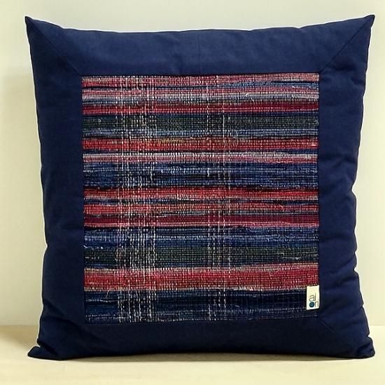 あおもり藍×南部裂織［aiori］ おざぶ（小座布団） - 日々藍々［BLUE