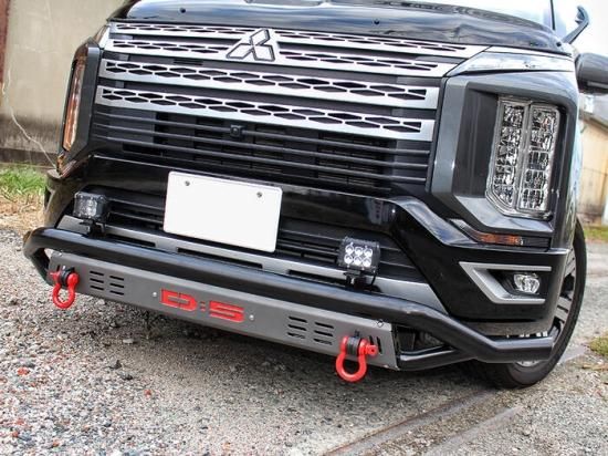 三菱 デリカ D5 後期 フロントバンパーガード フロントグリルガード