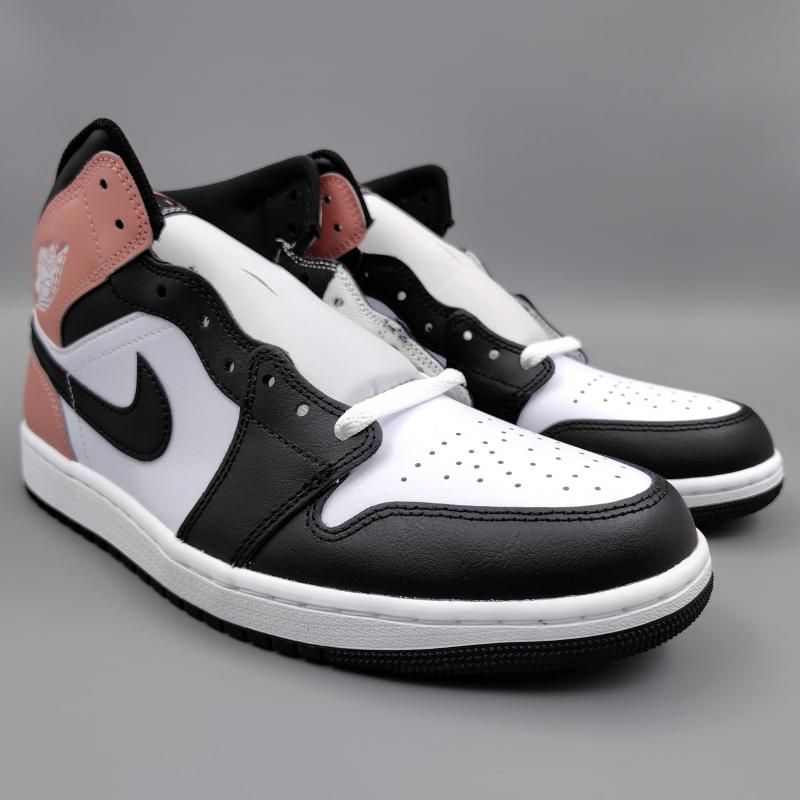 エア ジョーダン 1 ミッド DQ8426-100 ホワイト/ピンク/ブラック