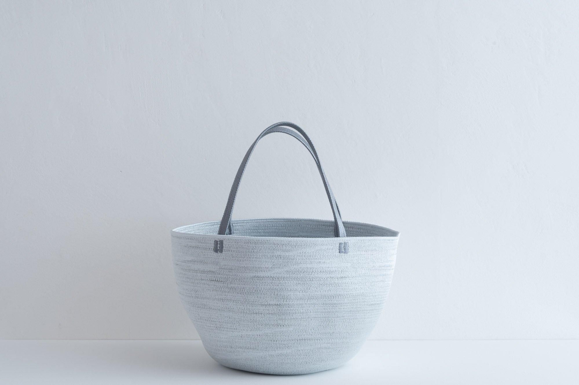 グレーハンドバッグ｜yoshinoyashimachi｜紡ぎ舎（つむぎや）