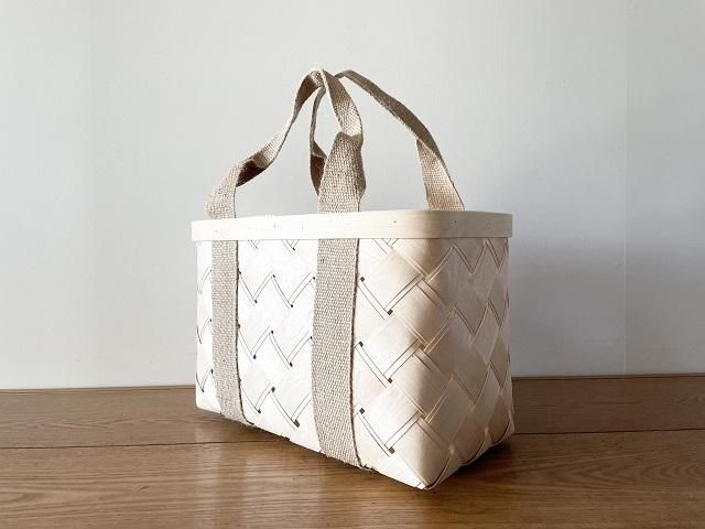 CINQ サンク / 白樺のかごバッグ L - SALT