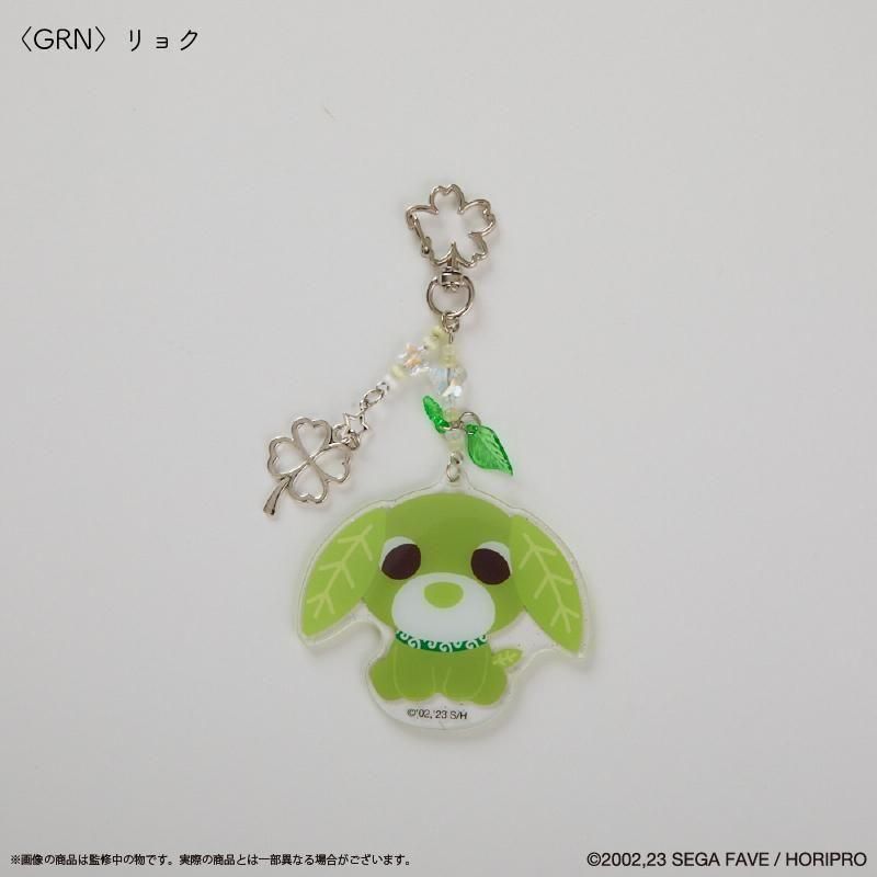 お茶犬』 キラキラアクリルキーホルダー