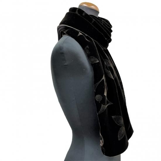 LOUIS VUITTON】 ルイヴィトン モノグラム ベロア エシャルプ ストール