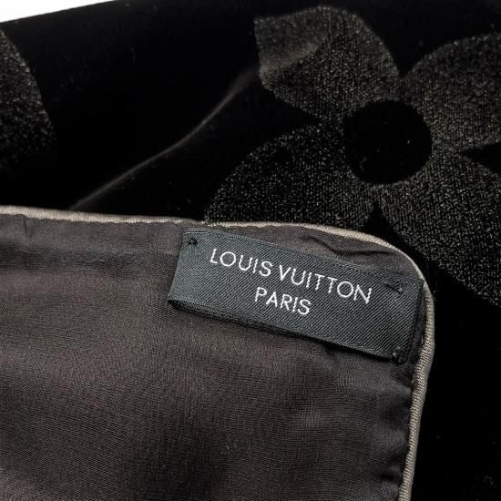 LOUIS VUITTON】 ルイヴィトン モノグラム ベロア エシャルプ ストール