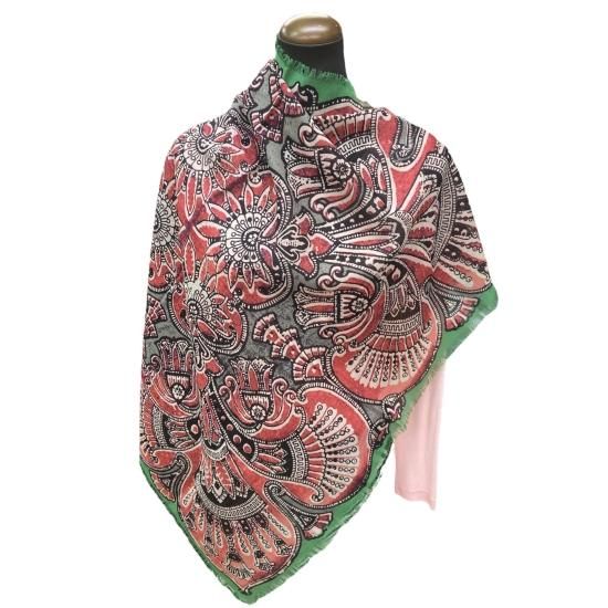 HERMES】エルメス ウール×シルクスカーフ 【中古】【レディース】