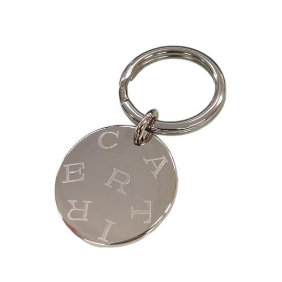 カルティエ SS キーホルダー キーリング バッグチャーム ラウンド 箱
