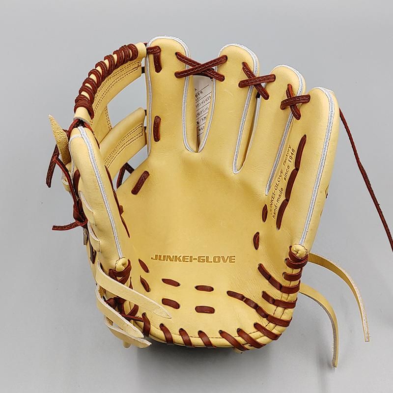 新品 (高校野球対応)】 ジュンケイ 硬式グローブ / 内野手用 無料