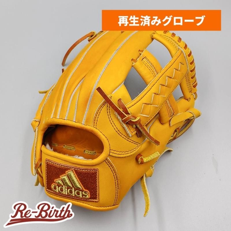 クリーニング済み 】 アディダス 軟式グローブ / 内野手用 型付け済み