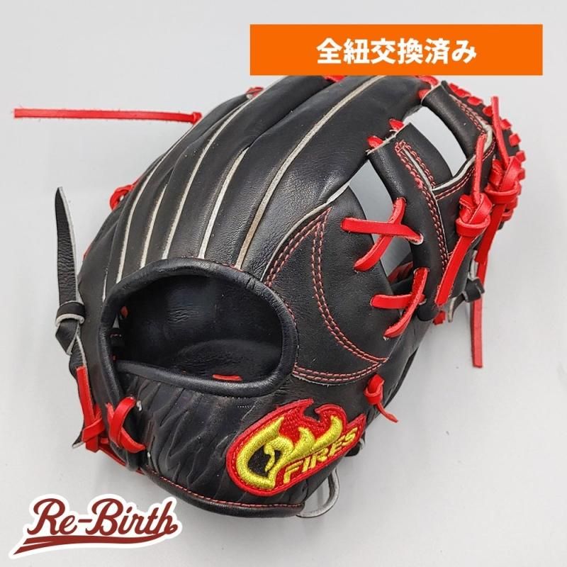 全紐交換済み】 ファイヤーズ 軟式グローブ / 内野手用 型付け済み