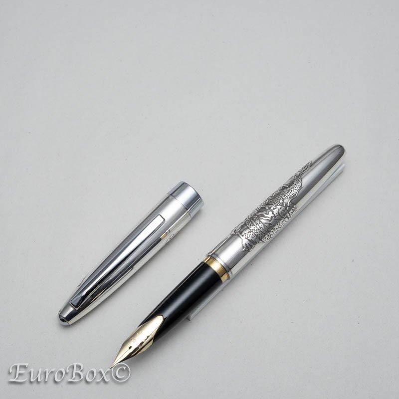 パイロット 万年筆 シルバーン 龍 韓国製 PILOT Silvern Dragon Made