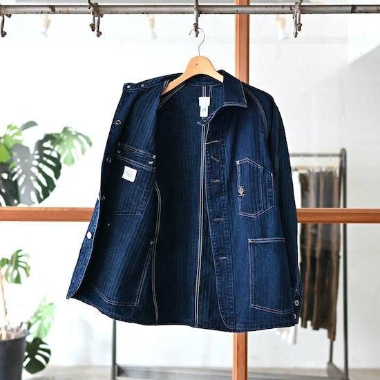POST O'ALLS / No.2 Overalls *Herringbone Denim / Double indigo