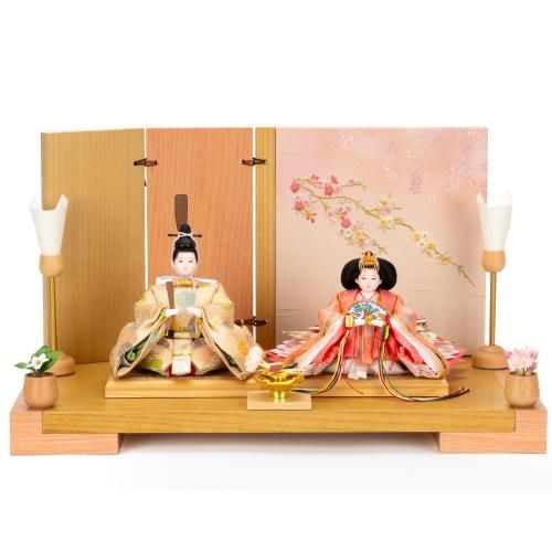横幅40cmから50cmのコンパクトな雛人形セット