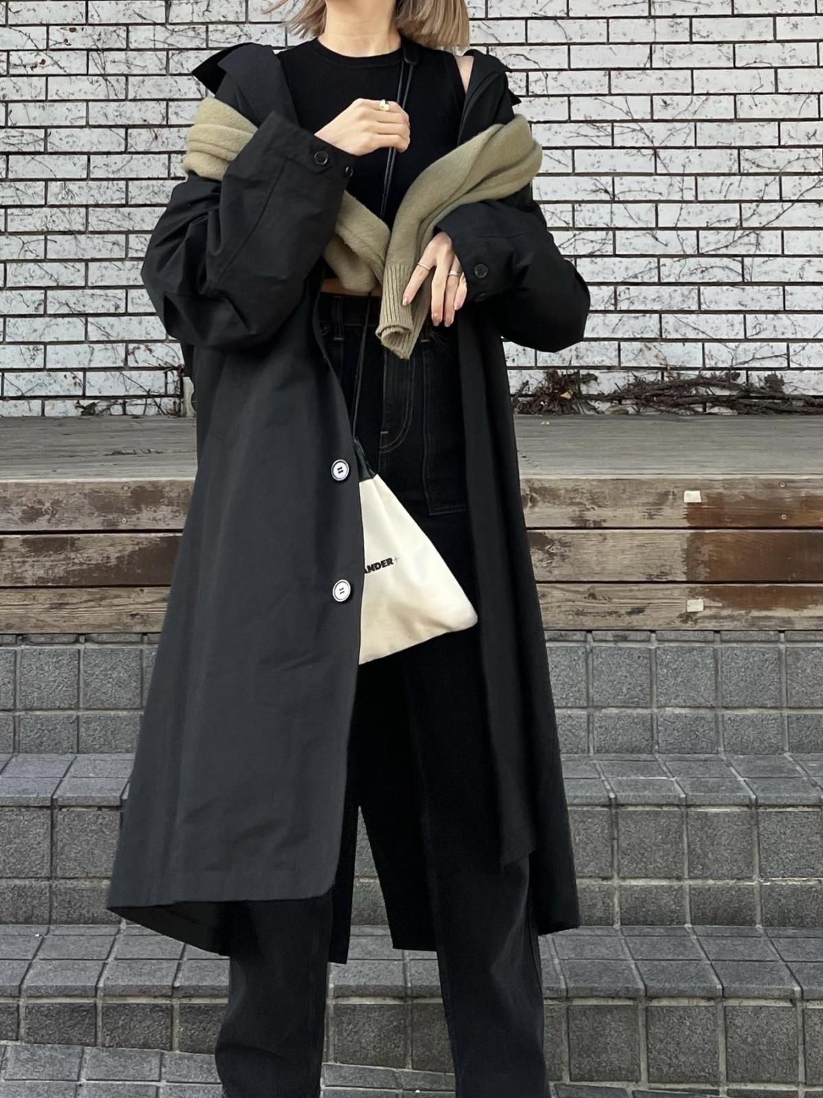 Soutien Collar Coat -BLK- - LODIUM