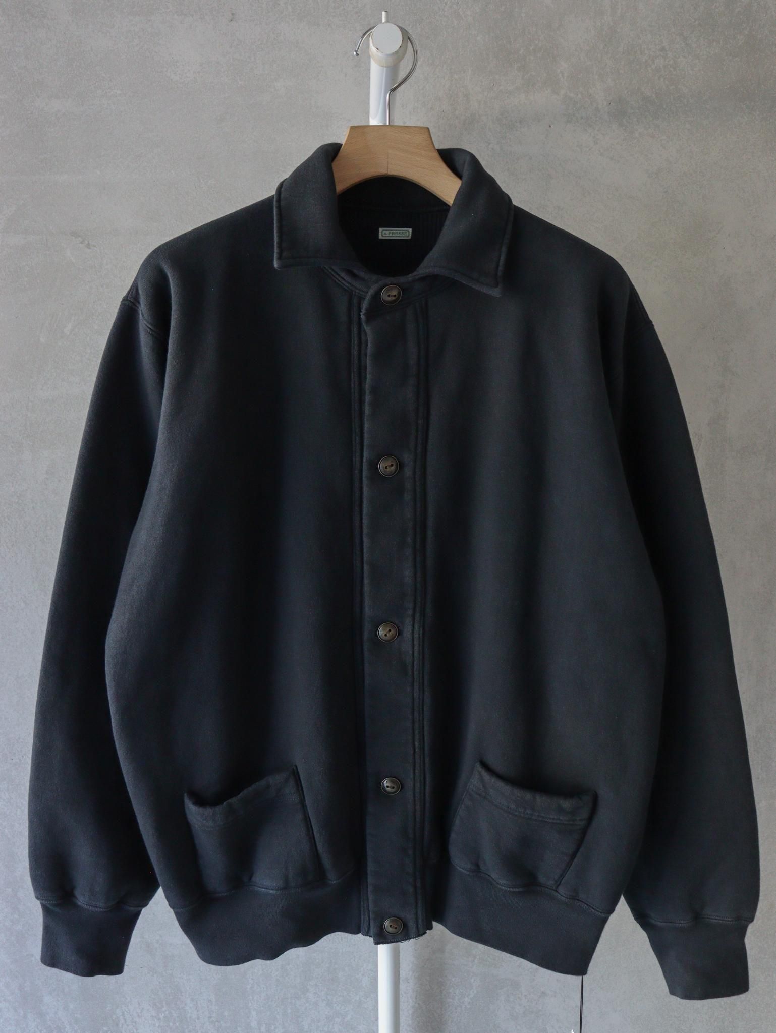 A.PRESSE（アプレッセ）Vintage Sweat Cardigan / BLACK 公式通販
