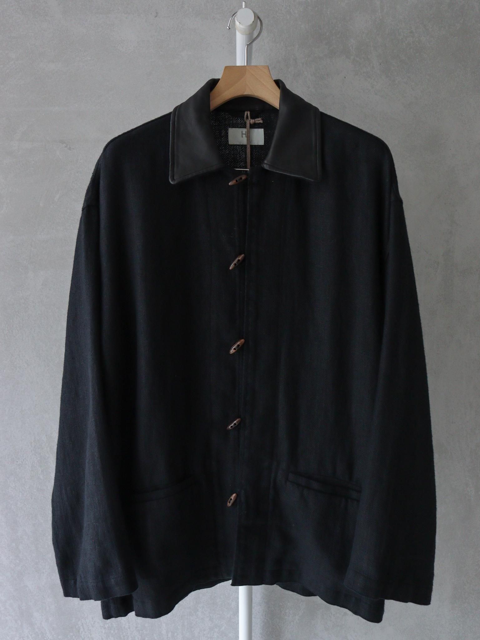 HERILL（へリル）Linen Duffle Jacket / BLACK 公式通販 | 1LDK annex