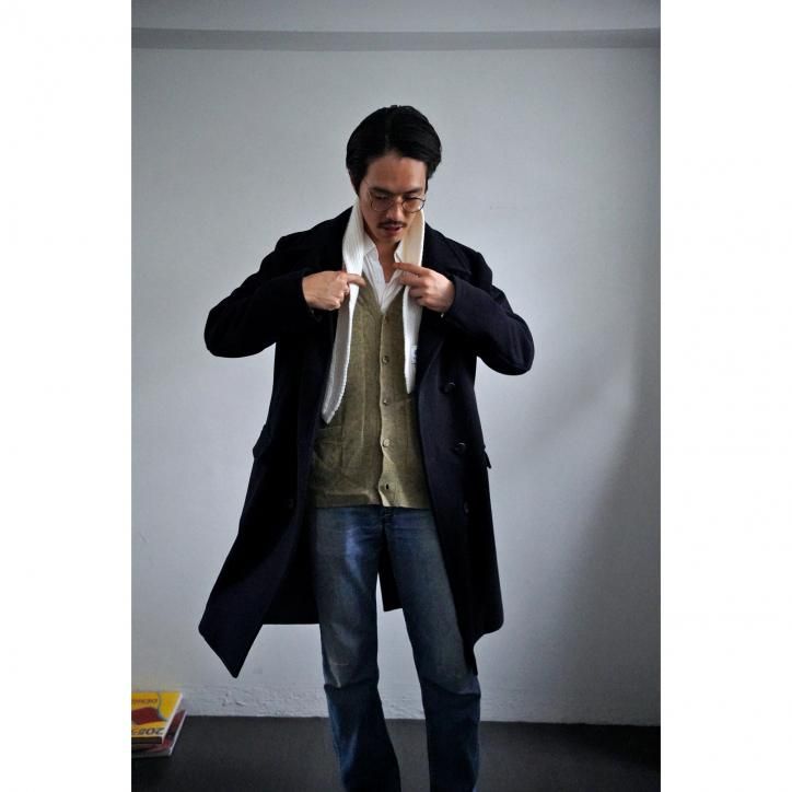 ANSNAM / アンスナム】P COAT LONG NAVY