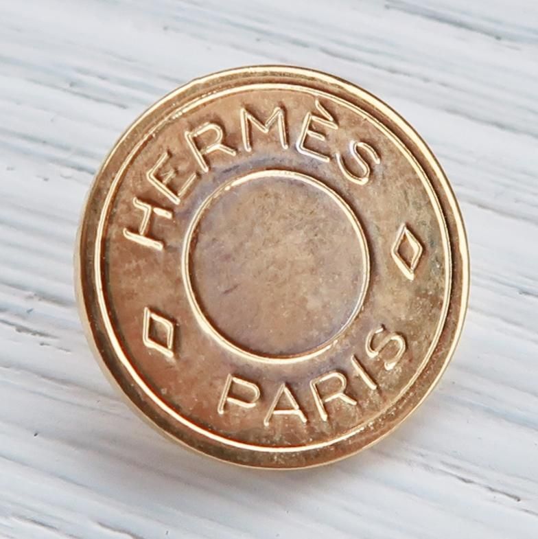 1099 HERMES（ヴィンテージ エルメス） セリエ マーク ボタン ゴールド