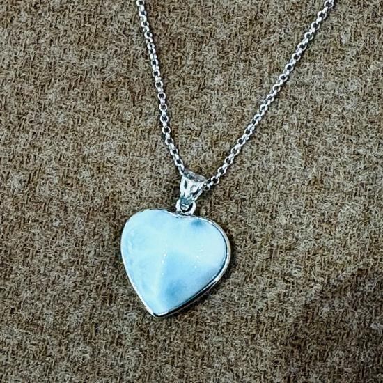 ラリマーハートネックレス - Sola street ソラストリート