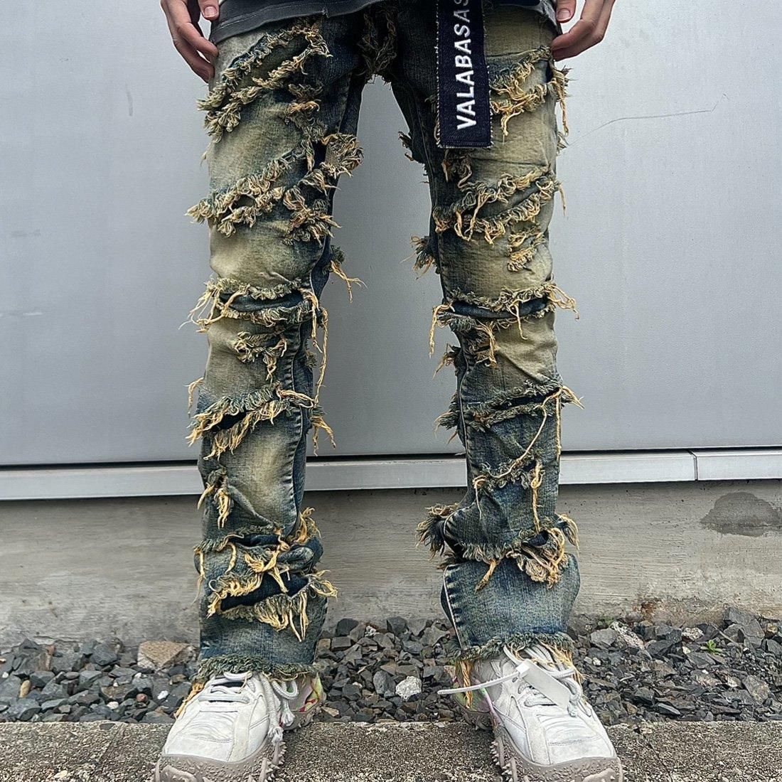 VALABASAS EYEORE LIGHT VINTAGE WASH STACKED FLARE JEAN - Spyder