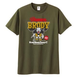 ブルーザー・ブロディ キングコングニードロップ コットンTシャツ ホワイト