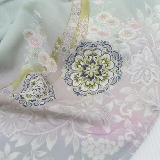 夏 絽 訪問着 新品 オリエンタル更紗文様 夏のフォーマル 御仕立上り