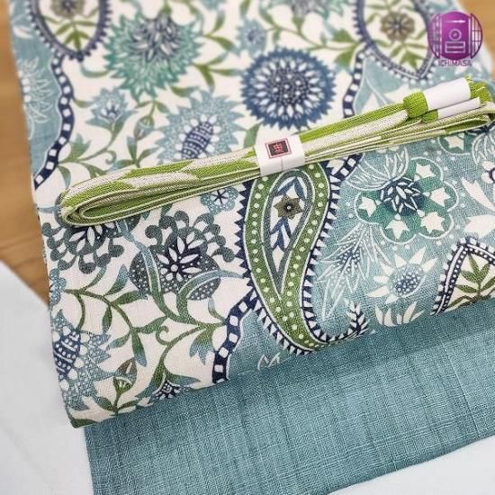 夏 名古屋帯 本麻 新品 栗山吉三郎 「無料御仕立付」 紅型 和染 本大麻