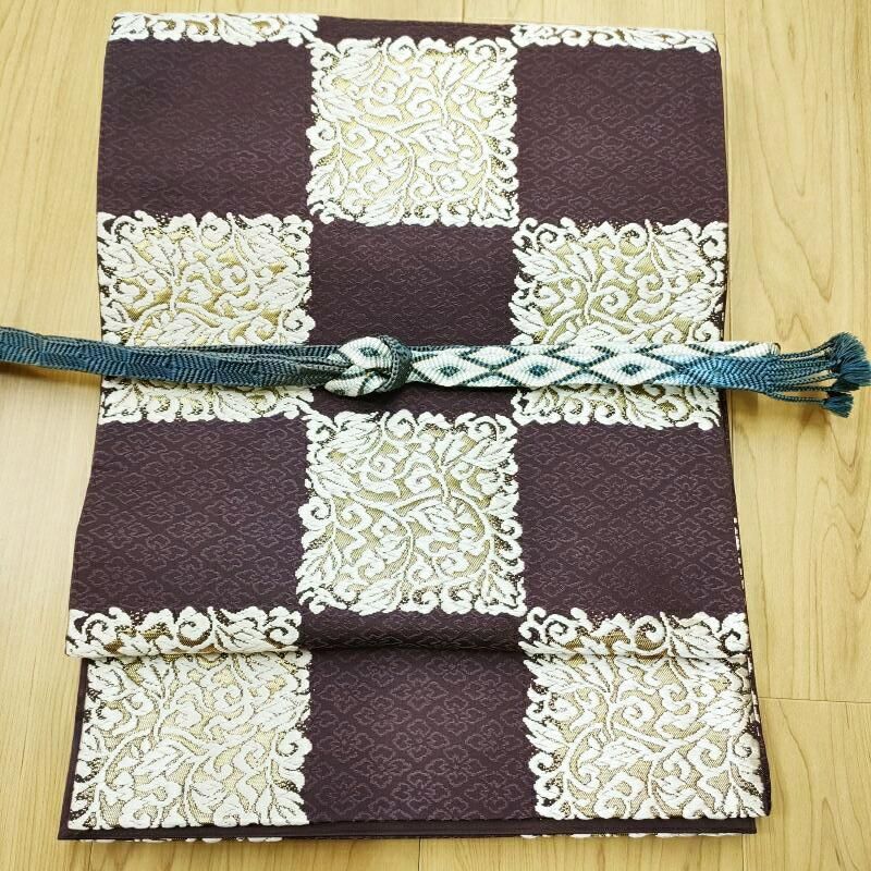 帯締め 有職唐組 御組紐 五嶋紐「平緒昇り柄」深井徹作 文化庁寄贈組糸