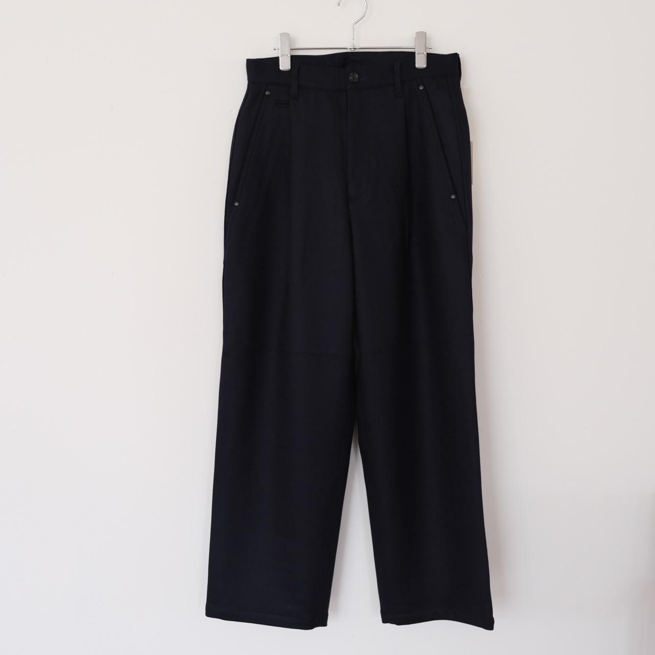 ULTERIOR(ｱﾙﾃﾘｱ) / Super Fine Wool Light Melton Wide Pants