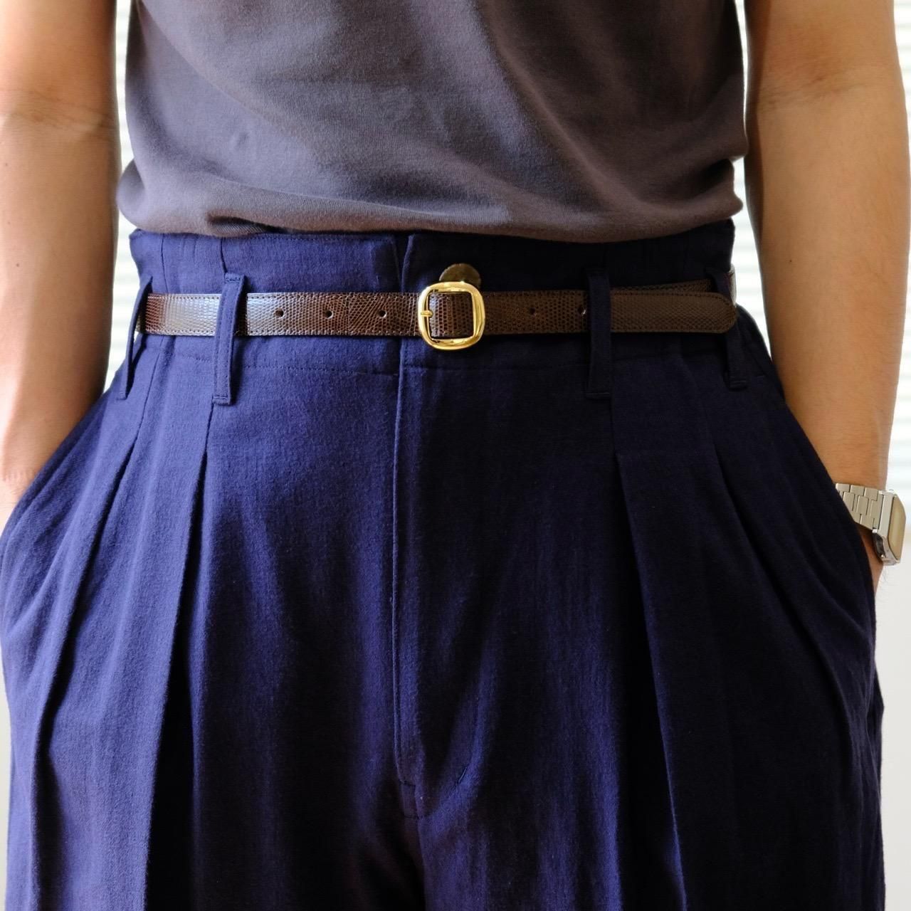 BISOWN(ビソウン) / LIZARD SQUARE BELT(2 colors)